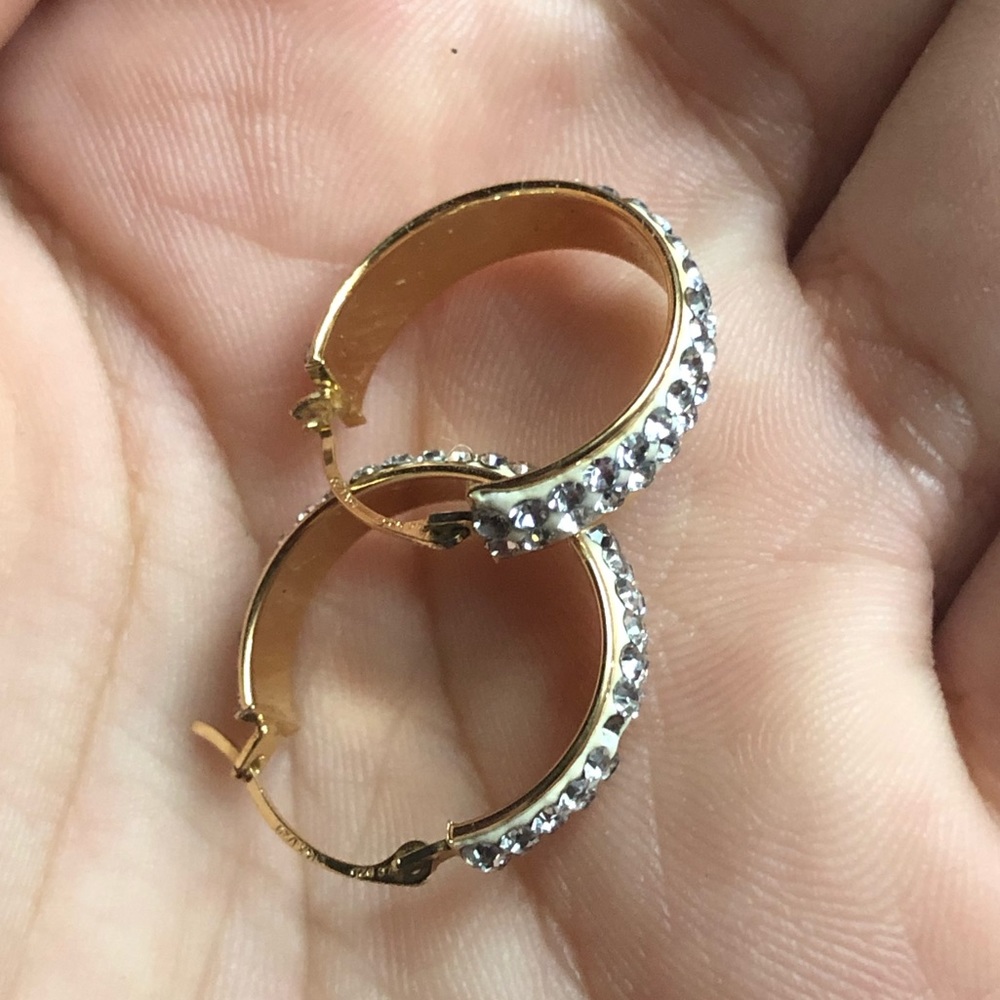 Gold Diamond Earrings